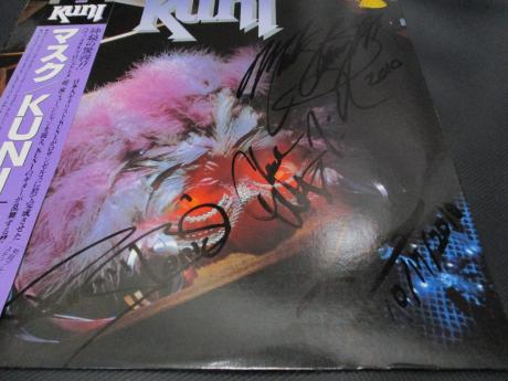 Kuni Masque Japan LP OBI AUTOGRAPH Frankie Banali Mark Slaughter