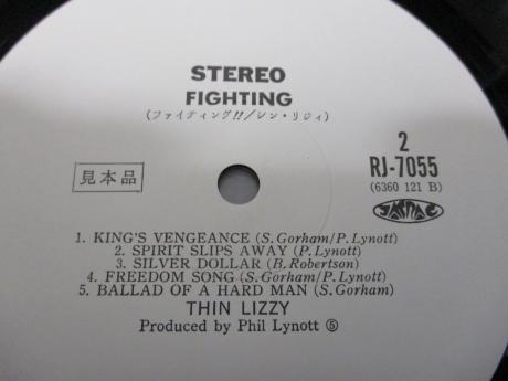 Thin Lizzy Fighting Japan Orig. PROMO LP OBI WHITE LABEL