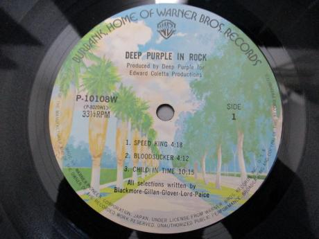 Deep Purple In Rock Japan Rare LP OBI 10108W