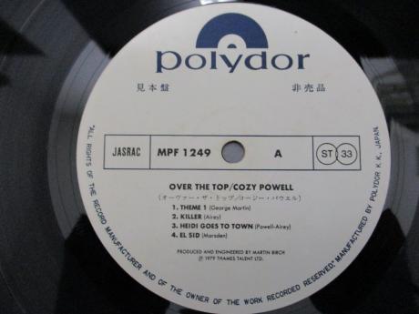 Rainbow Cozy Powell Over the Top Japan PROMO LP OBI PRO-SHEET