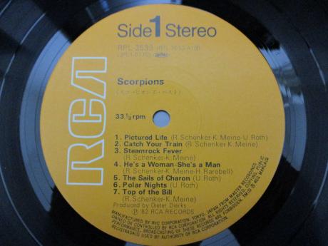 Scorpions Early Hits Japan ONLY LP OBI INSERT