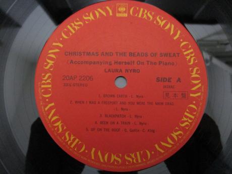 Laura Nyro Christmas and Beads of Sweat Japan PROMO LP CAP OBI SHRINK
