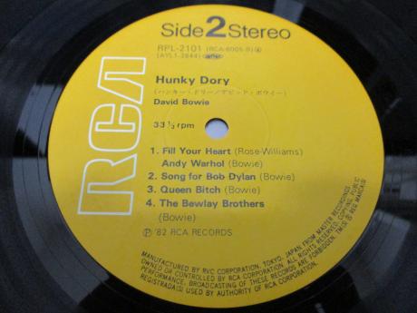 Backwood Records : David Bowie Hunky Dory Japan Rare LP
