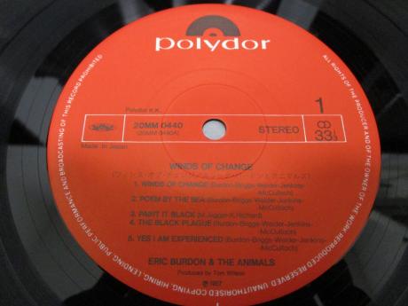 Eric Burdon & Animals Winds of Change Japan Rare LP OBI G/F