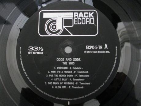 WHO Odds & Sods Japan Orig. LP RARE POSTER