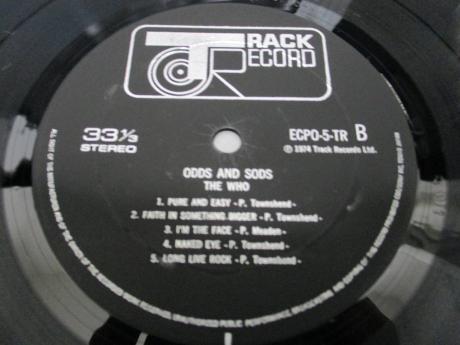 WHO Odds & Sods Japan Orig. LP RARE POSTER