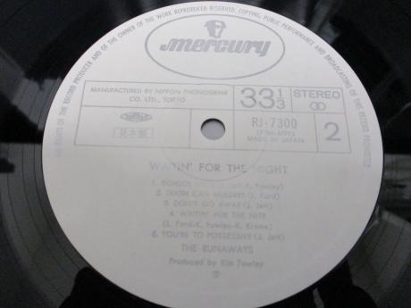 Runaways Waitin’ For the Night Japan Orig. PROMO LP OBI WHITE LABEL