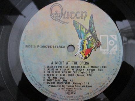 Queen A Night at the Opera Japan Orig. LP OBI INSERT