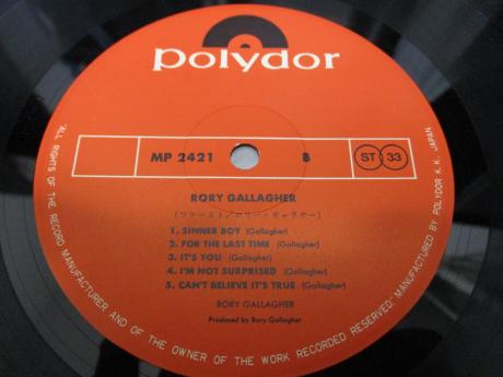 Rory Gallagher 1st S/T Same Title Japan Orig. LP
