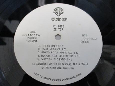 ZZ TOP El Loco Japan Orig. PROMO LP WHITE LABEL