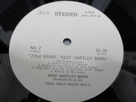 Keef Hartley Band Seventy Second Brave Japan Orig. PROMO LP G/F WHITE LABEL