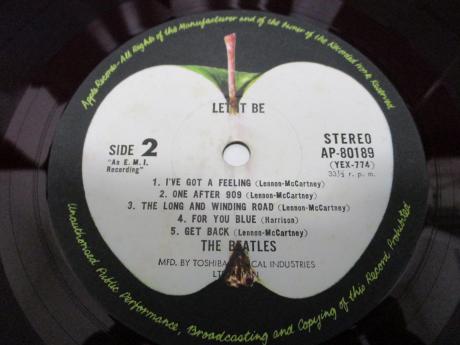 Beatles Let It Be Japan Orig. LP OBI RED WAX