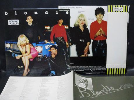 Blondie Plastic Letters Japan PROMO LP OBI PIN-UP