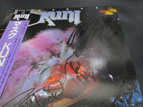 Kuni Masque Japan LP OBI AUTOGRAPH Frankie Banali Mark Slaughter