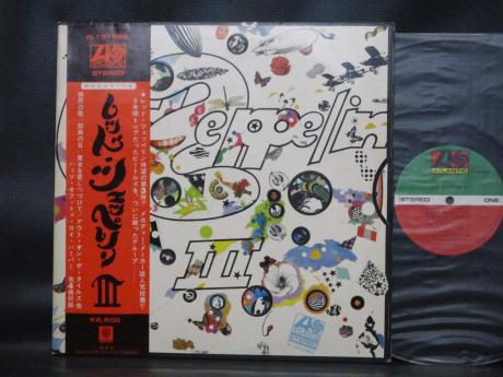 Led Zeppelin 3rd III Japan Rare LP OBI BIG POSTER