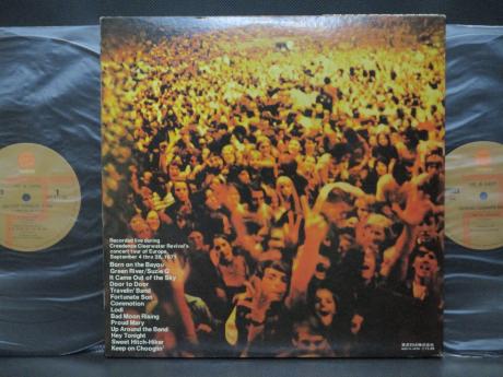 CCR Creedence Clearwater Revival Live in Europe Japan Orig. 2LP OBI POSTER
