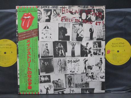 Rolling Stones Exile Main St Japan EMI 2LP GREEN OBI