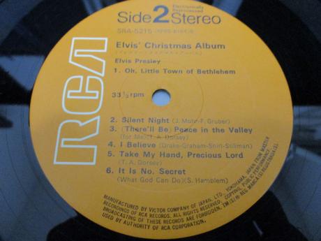 Elvis Presley Christmas Album Japan Rare LP WHITE OBI G/F DIF
