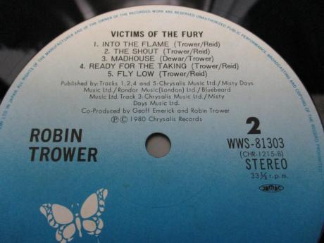 Robin Trower Victims of the Fury Japan Orig. LP OBI INSERT