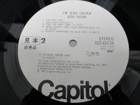 Jessi Colter I'm Jessi Colter Japan Orig. PROMO LP OBI WHITE LABEL