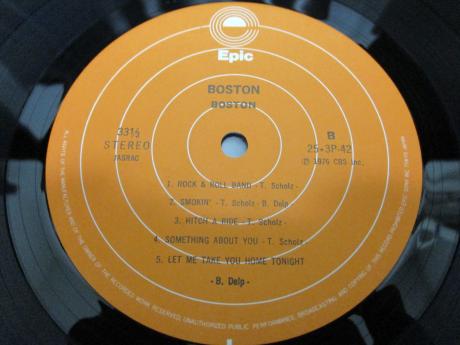 Boston 1st Same Title Japan Early Press LP RED OBI