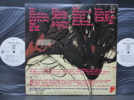 Rolling Stones Love You Live Japan Orig. PROMO 2LP OBI WHITE LABELS