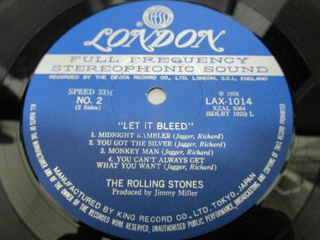 Rolling Stones Let it Bleed Japan LTD LP RED OBI BOOKLET