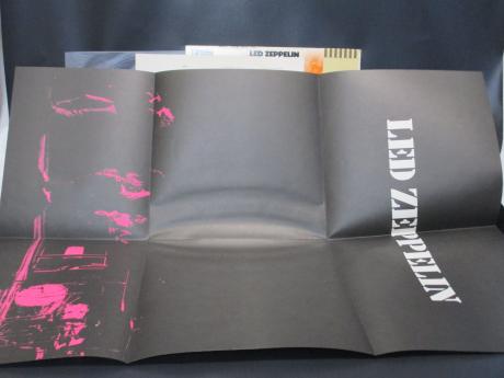Led Zeppelin 1st S/T Same Title Japan Rare LP OBI BIG POSTER