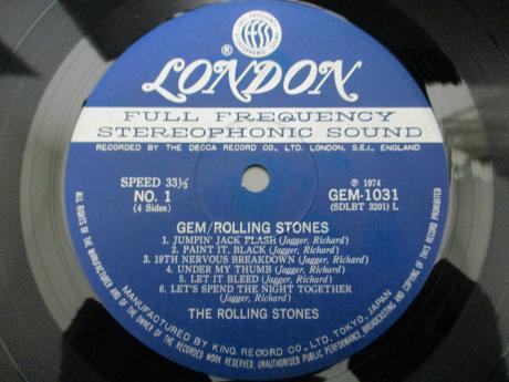 Rolling Stones GEM Japan Only LTD 2LP POSTER-INSERT