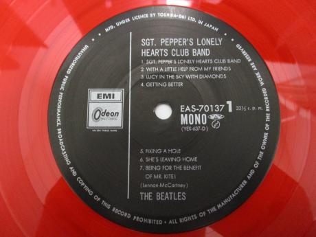 Beatles Sgt Pepper’s Lonely Hearts Club Band Japan LTD LP OBI RED WAX MONO