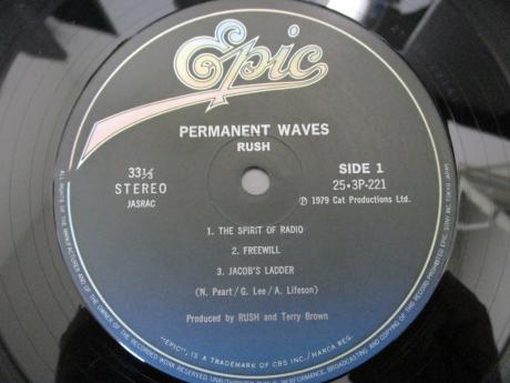 RUSH Permanent Waves Japan Orig. LP OBI