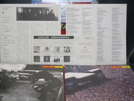 Eagles Live Japan Orig. 2LP OBI POSTER COMPLETE