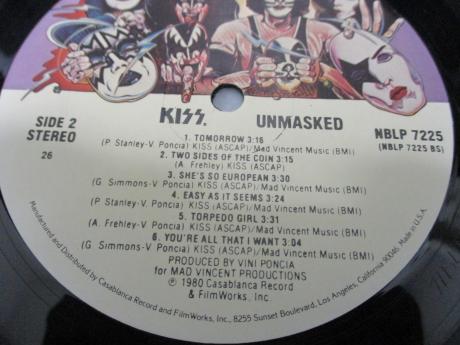 Kiss Unmasked US Orig. LP RARE POSTER
