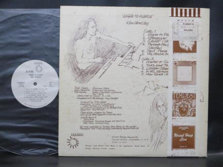 Uriah Heep Ken Hensley Eager to Please Japan Orig. PROMO LP OBI WHITE LABEL