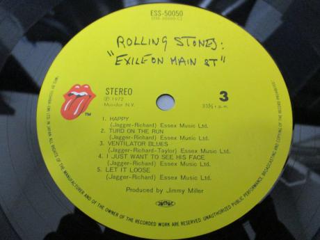 Rolling Stones Exile Main St Japan EMI 2LP GREEN OBI