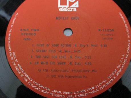 Motley Crue S/T ( Too Fast For Love ) Japan Orig. LP OBI