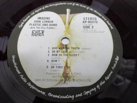 John Lennon Imagine Japan Orig. LP RED WAX POSTER