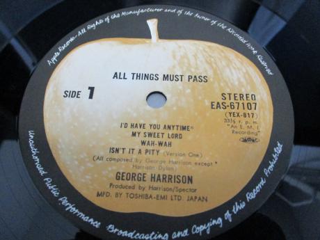George Harrison All Things Must Pass Japan Rare 3LP BOX SET OBI COMPLETE