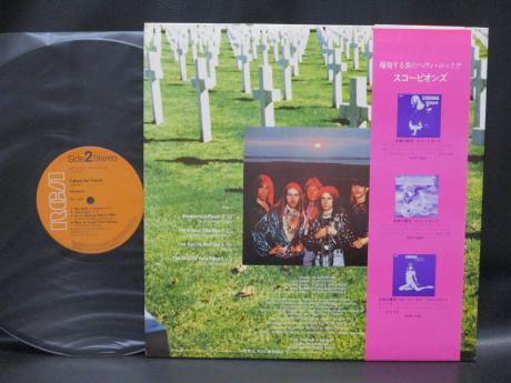 Scorpions Taken By Force Japan Orig. LP OBI DIF TOMB YARD COVER