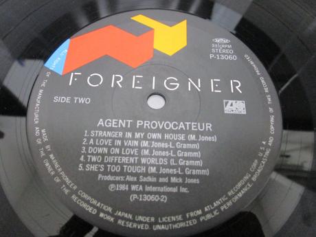 Foreigner Agent Provocateur Japan LP OBI RARE METAL CARD