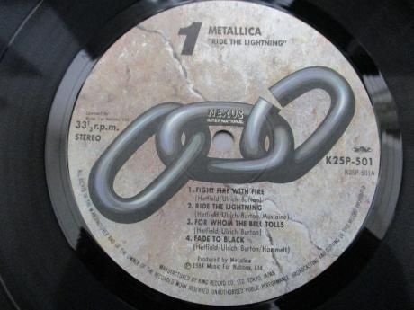 Metallica Ride the Lightning Japan Orig. LP OBI