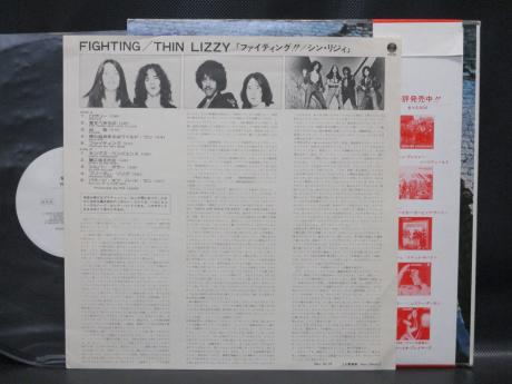 Thin Lizzy Fighting Japan Orig. PROMO LP OBI WHITE LABEL
