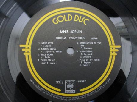 Janis Joplin Gold Disc Japan ONLY LP OBI INSERT