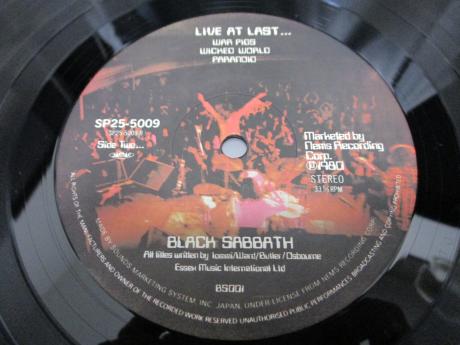 Black Sabbath Live at Last Japan Orig. LP OBI