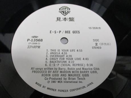 Bee Gees E•S•P Japan PROMO LP OBI WHITE LABEL