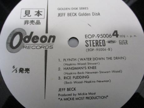 Jeff Beck Golden Disk Japan PROMO 2LP OBI WHITE LABELS