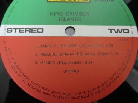 King Crimson Islands Japan Orig. LP OBI COMPLETE