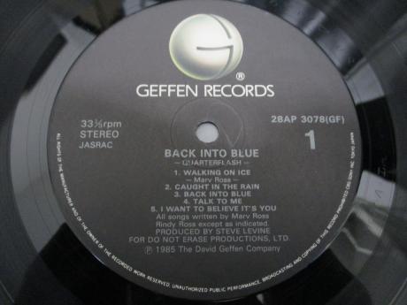 Quarterflash Back Into Blue Japan Orig. LP OBI