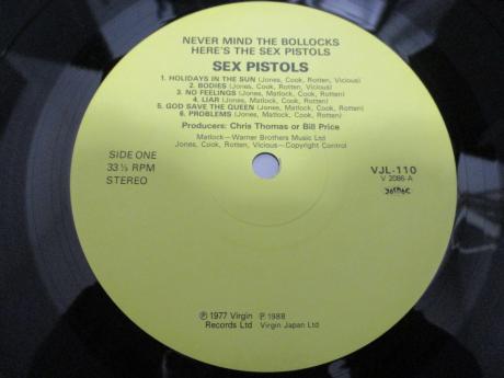 Sex Pistols Never Mind the Bollocks Japan LTD LP BLACK OBI