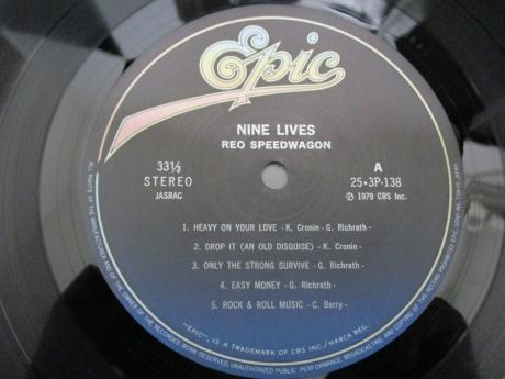 2. REO Speedwagon Nine Lives Japan Orig. LP OBI